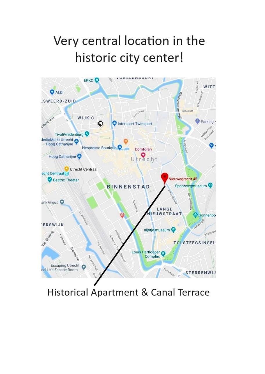 Large Historical Apartment & Canal Terrace أوترخت المظهر الخارجي الصورة